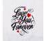 Набор полотенец Экономь и Я "Love you forever" 30x60см-3шт,100% хл,320 г/м2 4716380 4880087 4