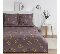 КПБ Экономь и Я евро Hearts 200x215см,200x215см,70x70см-2 шт, полисатин, 80 г/м² 9579048