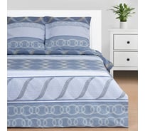 КПБ Этель дуэт Бесконечность 143x215 см 2 шт,220x240 см,70x70 см 2 шт,100% хлопок,бязь 1292935
