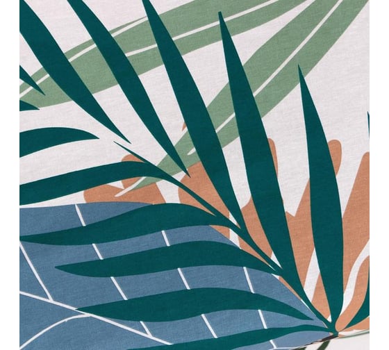 КПБ Этель Дуэт Colored tropics (вид2) 143x215 см - 2 шт, 220x240 см, 70x70 см - 2 шт, бязь 6771591