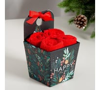 Набор махровых полотенец Этель Eco winter 30x30 см-4шт, хл 340г/м2 7339077