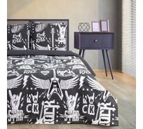 КПБ Этель дуэт Rock&Roll 143x215 см - 2 шт, 220x240 см, 70x70 см -2 шт,100% хл, бязь 2968341