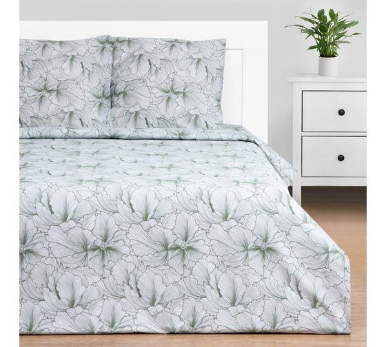КПБ Этель дуэт Великолепие 143x215- 2 шт, 220x240, 70x70-2 шт, бязь, 125 г/м2 9303830 1