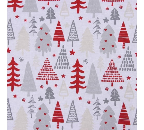 КПБ Этель Дуэт New Year's pattern 143x215 см - 2 шт, 220x240 см, 70x70 см - 2 шт, бязь 10385172