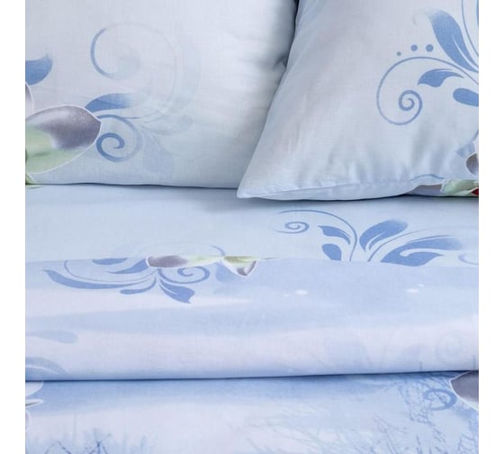 КПБ Этель 2 сп Кувшинки 175x215 см, 200x220 см, 70x70 см -2 шт,100% хл, бязь 3289253