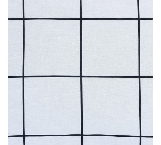 КПБ Этель евро "Клетка" цв. белый 200x215, 220x240, 50x70-2 шт, бязь, 125 г/м2 9355718