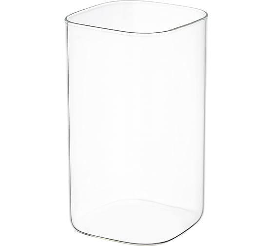 Банка для хранения стеклянная Smart Solutions с крышкой, 1,5 л, светло-серая SS0000234