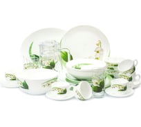 Столовый набор LUMINARC DIWALI WHITE ORCHID 46 предметов P0328