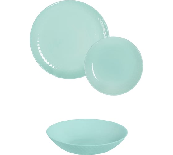 Столовый набор LUMINARC PAMPILLE TURQUOISE 18 предметов Q6154 1
