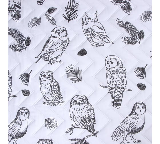 Покрывало LoveLife евро макси Owls 240х210±5см, микрофайбер, 100% полиэстер 9629511