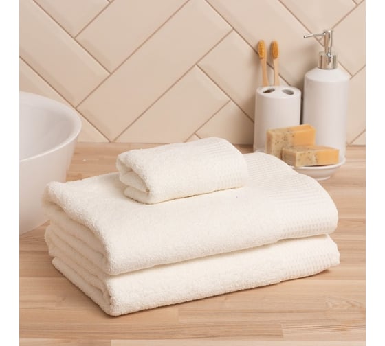 Полотенце махровое LoveLife "Classic" 30х60 см, белый, 100% хлопок, 450 гр/м2 6840472 1