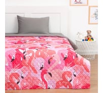 Покрывало Этель 1,5 сп "Flamingo garden" 145х210 см, микрофибра 7475395