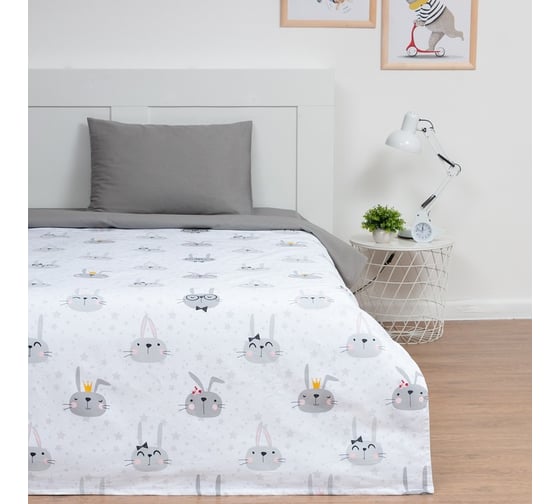 Покрывало Этель 1,5 сп "Funny rabbits" 145х210 см, 100% хлопок 7914049