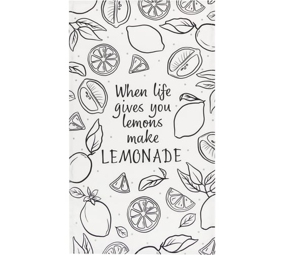Полотенце Этель "Lemonade" 40x73 см, 100% хлопок, саржа 190 г/м2 7560465