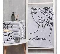 Полотенце махровое Этель "Алиса" 70x130см, 100% хлопок, 420гр/м2 6971495