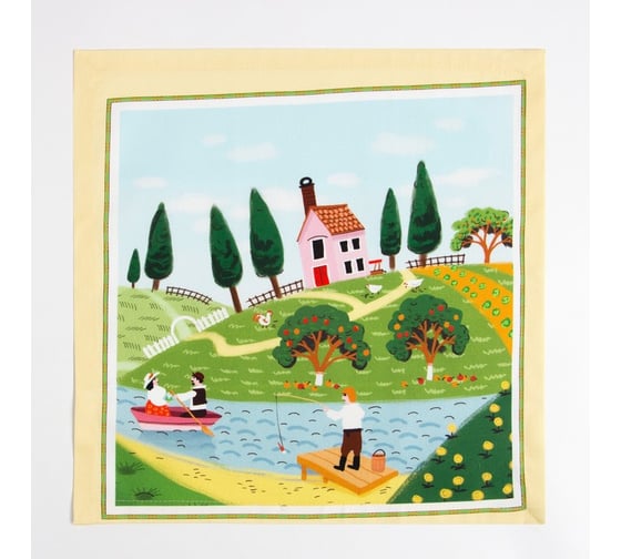 Салфетка Этель "Тоскана" 40x40 см, вид 4 (СОРТ 2), 100% хлопок, саржа 190 г/м2 9083643 1