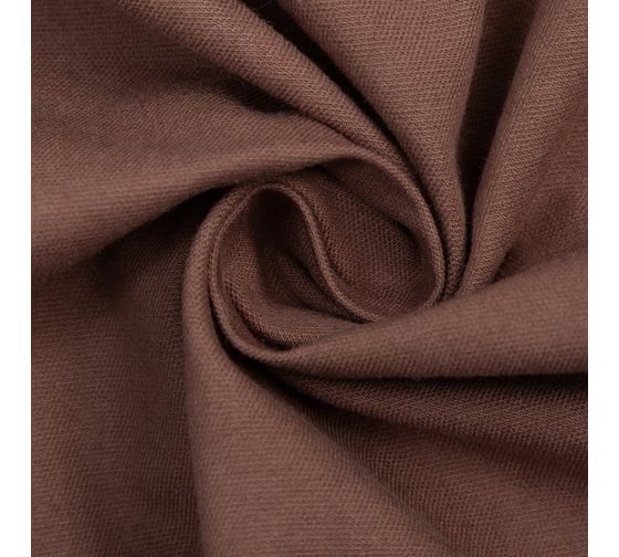Штора Этель 150x270 см, коричневый, 100% хлопок 7861956