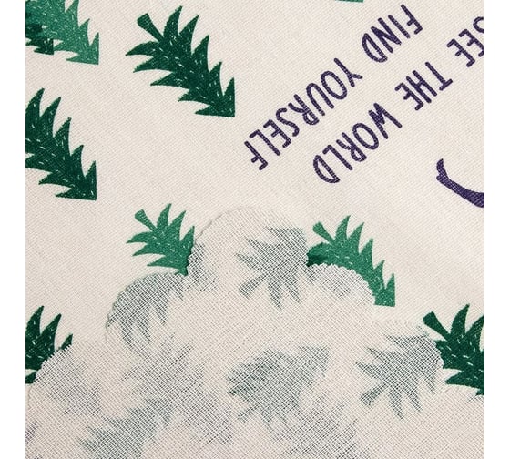 Скатерть Доляна "Елочки" 145x200±3см,100%полиэстер, рогожка 130 гр/м 5985626