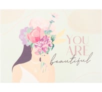 Салфетка на стол Доляна "You are beautiful" ПВХ 40*29см 7072148