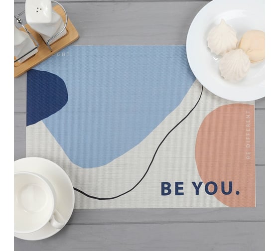 Салфетка на стол Доляна "Be you", ПВХ, 40x29 см 4780290