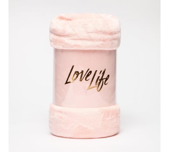 Плед LoveLife 150*200 см, велсофт, пыльно-розовый, 100% полиэстер 5866375