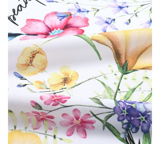 Скатерть Доляна "Make all things beautiful" 145x300 см, 100% полиэстер 10389121