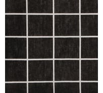 Скатерть Доляна "Клетка" черный 145x145±3см,100%полиэстер, рогожка 130 гр/м 5985629