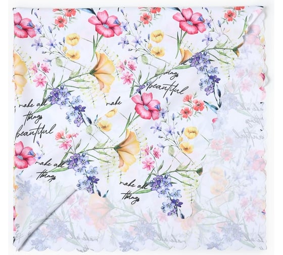 Скатерть Доляна "Make all things beautiful" 145x220 см, 100% полиэстер 10389119
