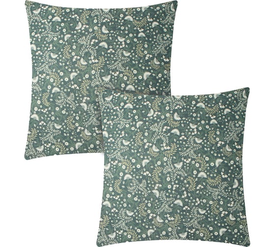 Комплект наволочек Этель Small leaves, 70x70 см - 2 шт., поплин 9947007