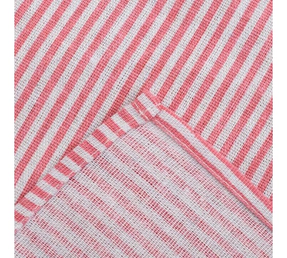 Набор Доляна скатерть 145x200см/салфетки 40x40см 4шт, Розовые полоски, 100%полиэстер,рогожка 200 гр/м 358 3580531