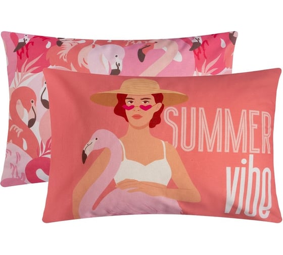 Комплект наволочек Этель Summer vibe 50x70 см - 2 шт, 100% хлопокопок, бязь 7533857