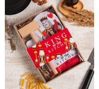 Кухонный набор Доляна "King",варежка-прихватка 20x28см, молоток деревянный 7090110