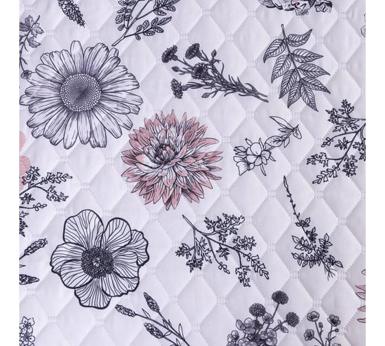 Комплект Этель Flora, Покрывало LoveLife 230x210 ±5 см и наволочки 50x70 - 2 шт, микрофибра 5525095