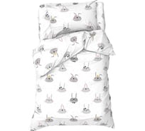 Комплект постельного белья Этель 1,5 сп Funny rabbits 143x215 см, 150x214 см, 50x70 см -1 шт, 100 % хлопокопок, бязь 7655016