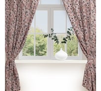 Комплект штор для кухни с подхватами Этель "Nature forest" 145x180см-2 шт, 100% полиэстер 7183003