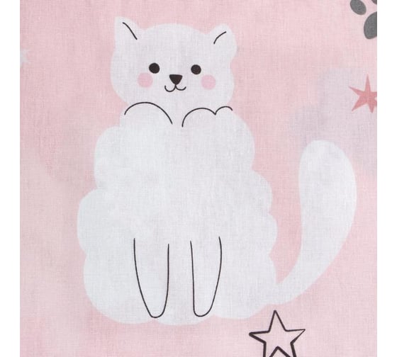 Комплект постельного белья Этель 1,5 сп Sweet cats 143x215 см, 150x214 см, 50x70 см -1 шт, 100% хлопок, бязь 6627566
