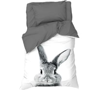 Комплект постельного белья Этель 1,5 сп Cute rabbit 143x215 см, 150x214 см, 50x70 см -1 шт, 100 % хлопокопок, бязь 7655004