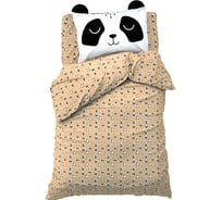 Комплект постельного белья Этель 1,5 сп Lazy panda. 143x215 см, 150x214 см, 50x70 см -1 шт, 100% хлопок, бязь 9935630