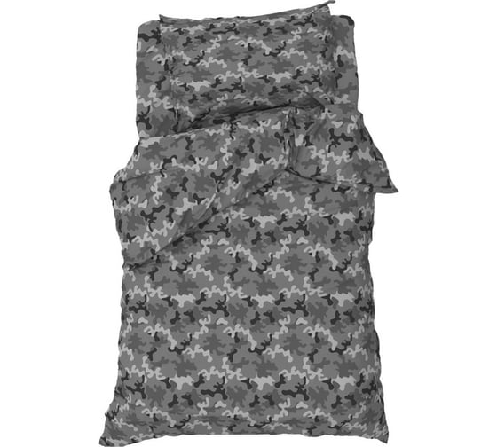 Комплект постельного белья Этель 1,5 сп Military gray 143x215 см, 150x214 см, 50x70 см -1 шт, 100% хлопок, бязь 7582935