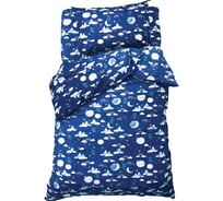 Комплект постельного белья Этель 1,5 сп Sleepy moon 143x215 см, 155x214 см, 50x70 см -1 шт, 100% хлопок, сатин 9914498