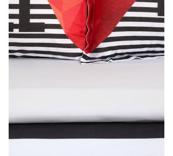 Комплект Этель пододеяльник и 2 наволочки Love Forever 143x215 см, 50x70+3 см - 2 шт, 100% хлопокопок 7610003