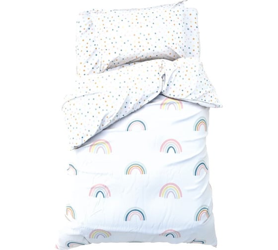 Комплект постельного белья Этель 1,5 сп Pretty rainbows 143x215 см, 150x214 см, 50x70 см -1 шт, 100% хлопок, бязь 9935050 1