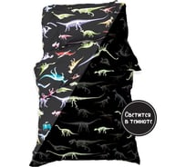Комплект постельного белья Этель 1,5 сп Dino skeleton 143x215 см, 150x214 см, 50x70 см -1 шт, 100% хлопок, бязь 7599329