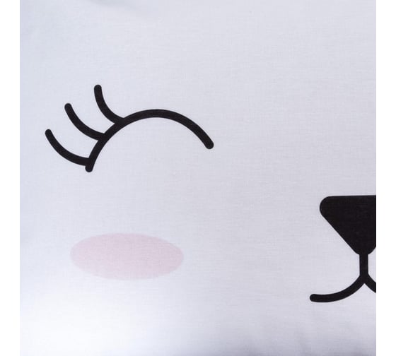 Комплект постельного белья Этель 1,5 сп Cute rabbit 143x215 см, 150x214 см, 50x70 см -1 шт, 100% хлопок, бязь 6480770