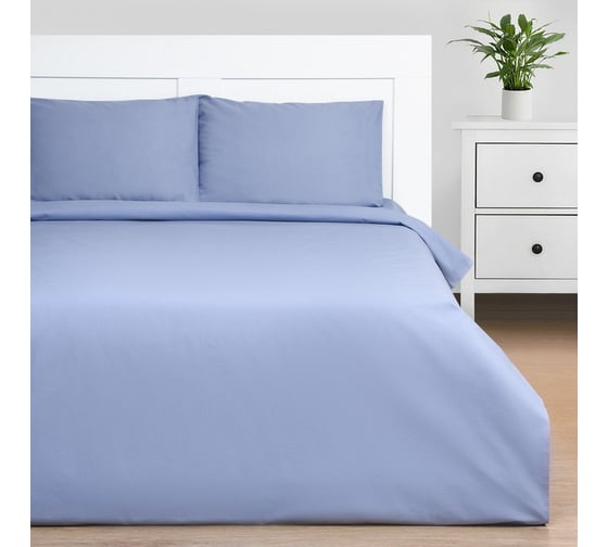 Комплект постельного белья Этель 1,5 сп Cornflower field 143x215, 150x214, 50x70см-2 шт, 100% хлопокопок, поплин 125г/м 9241737 1