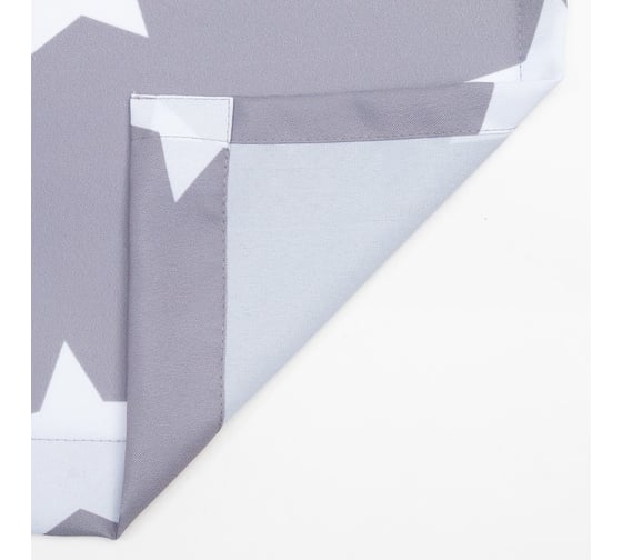 Комплект штор Этель Grey stars 145x260 см-2 шт, 100% полиэстер, 140 г/м2 5181444
