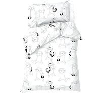 Комплект постельного белья Этель 1,5 сп Dancing cats 143x215 см, 150x214 см, 50x70 см -1 шт, 100% хлопок, бязь 7582923