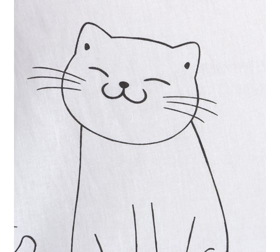 Комплект постельного белья Этель 1,5 сп Dancing cats 143x215 см, 150x214 см, 50x70 см -1 шт, 100% хлопок, бязь 7582923