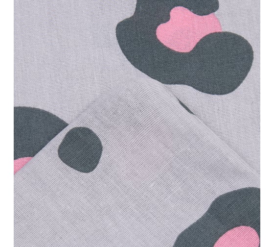 Комплект постельного белья Этель 1,5 сп Happy leopard 143x215 см, 150x214 см, 50x70 см -1 шт, 100% хлопок, бязь 10295617