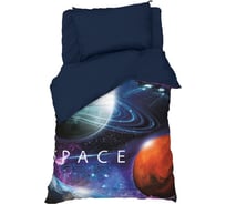 Комплект постельного белья Этель 1,5 сп Space trip 143x215 см, 150x214 см, 50x70 см -1 шт, 100 % хлопокопок, бязь 7582928